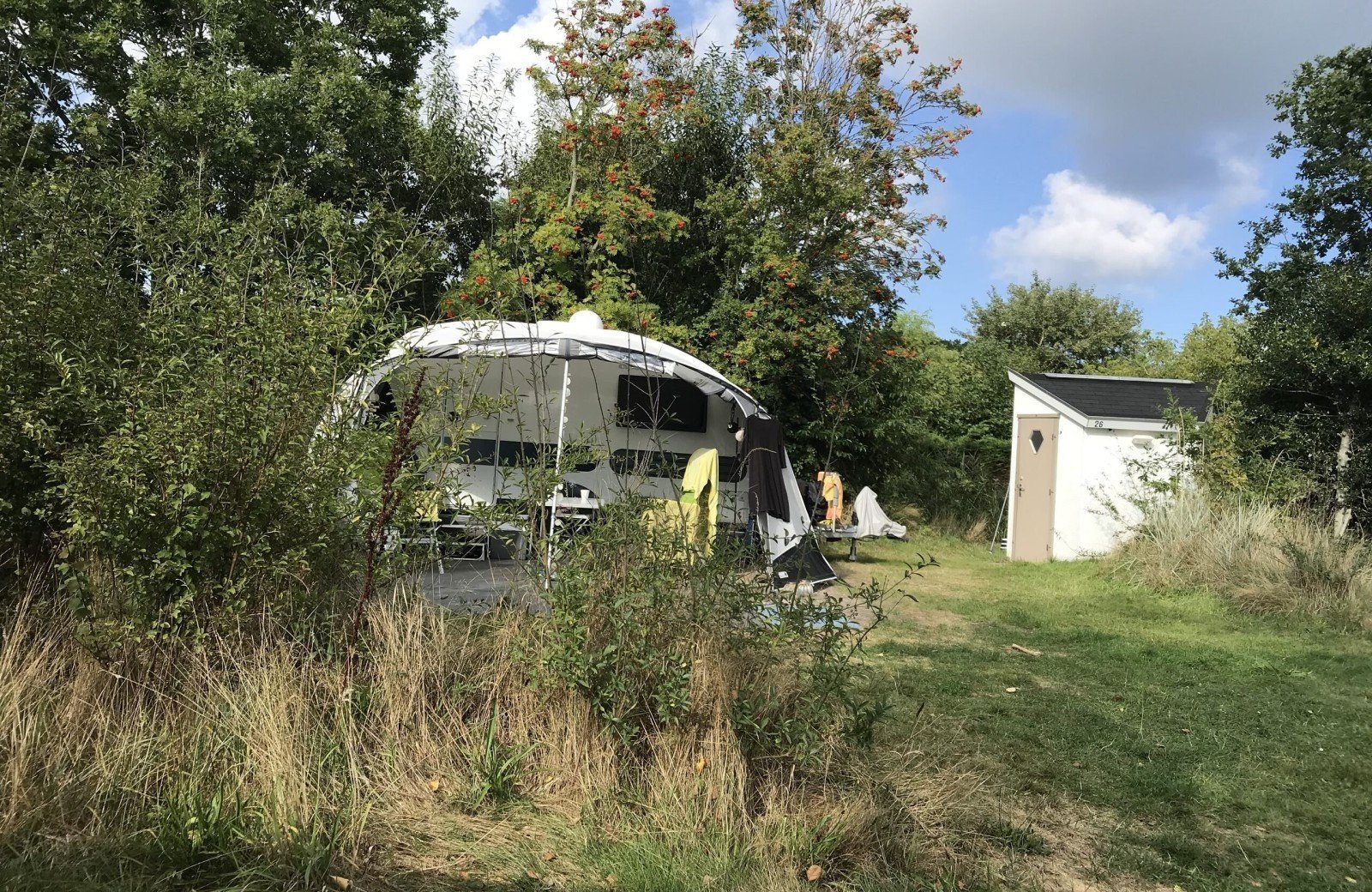 Kampeerplaats met prive sanitair