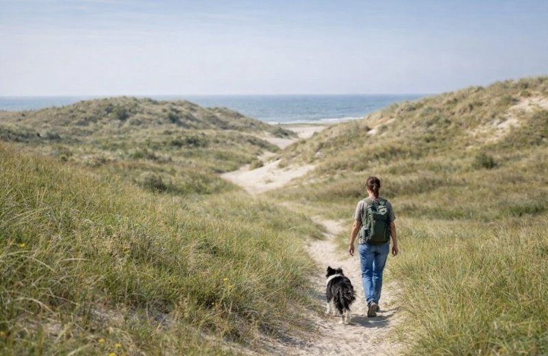Op vakantie aan zee met hond