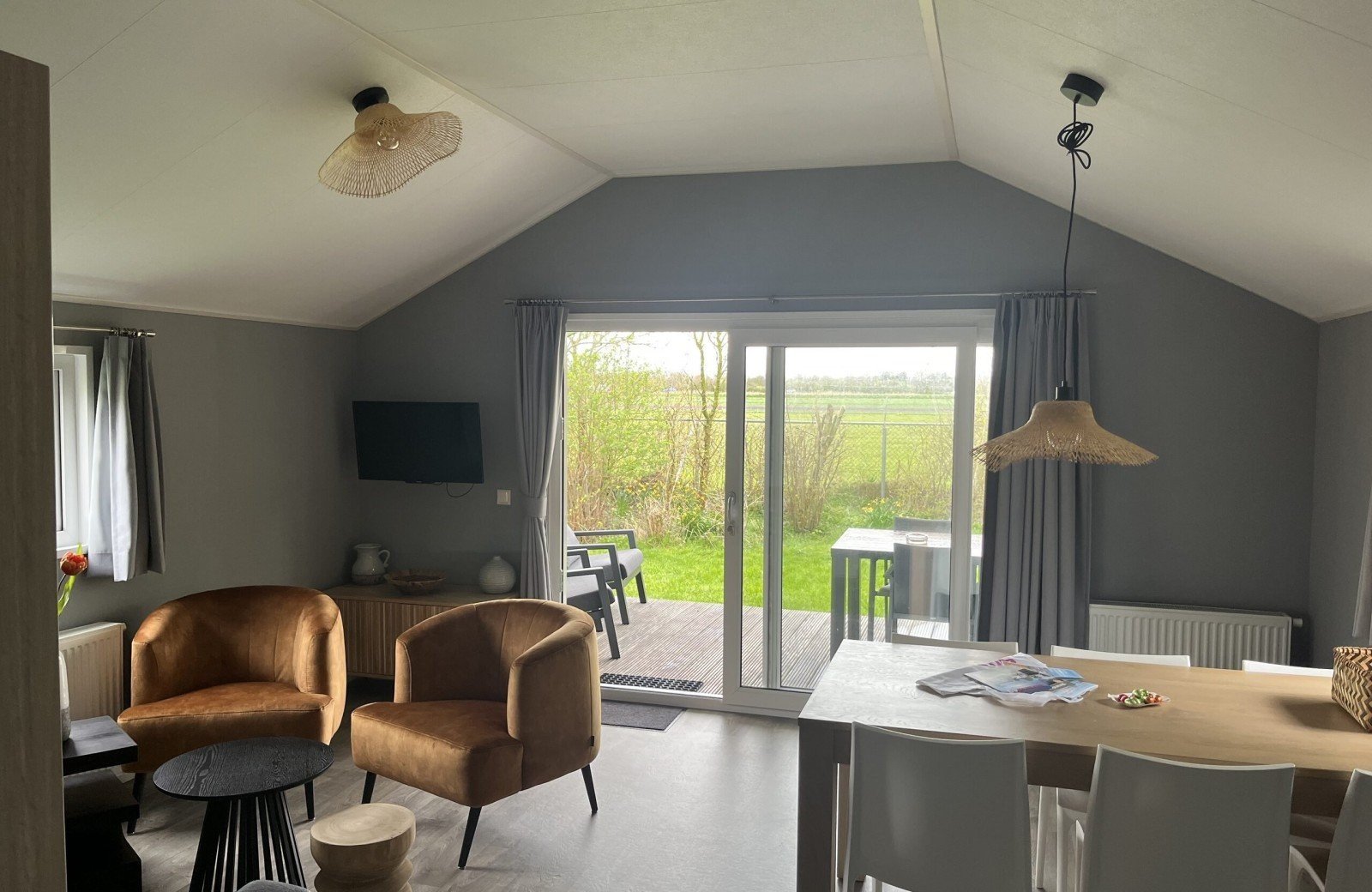 Strandlodge zicht naar buiten